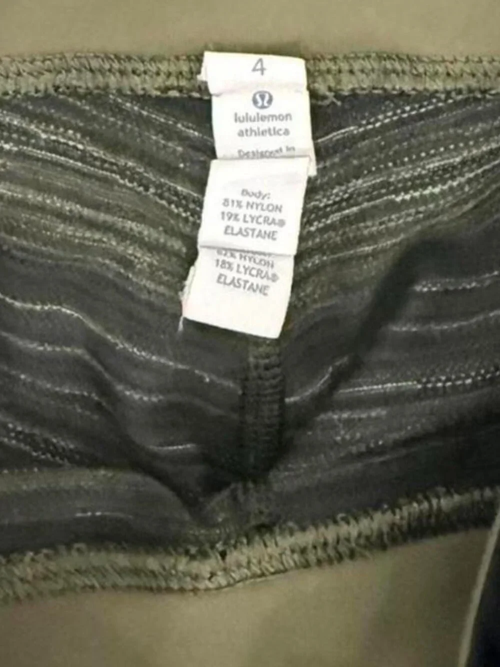 Lululemon green leggings Size 4